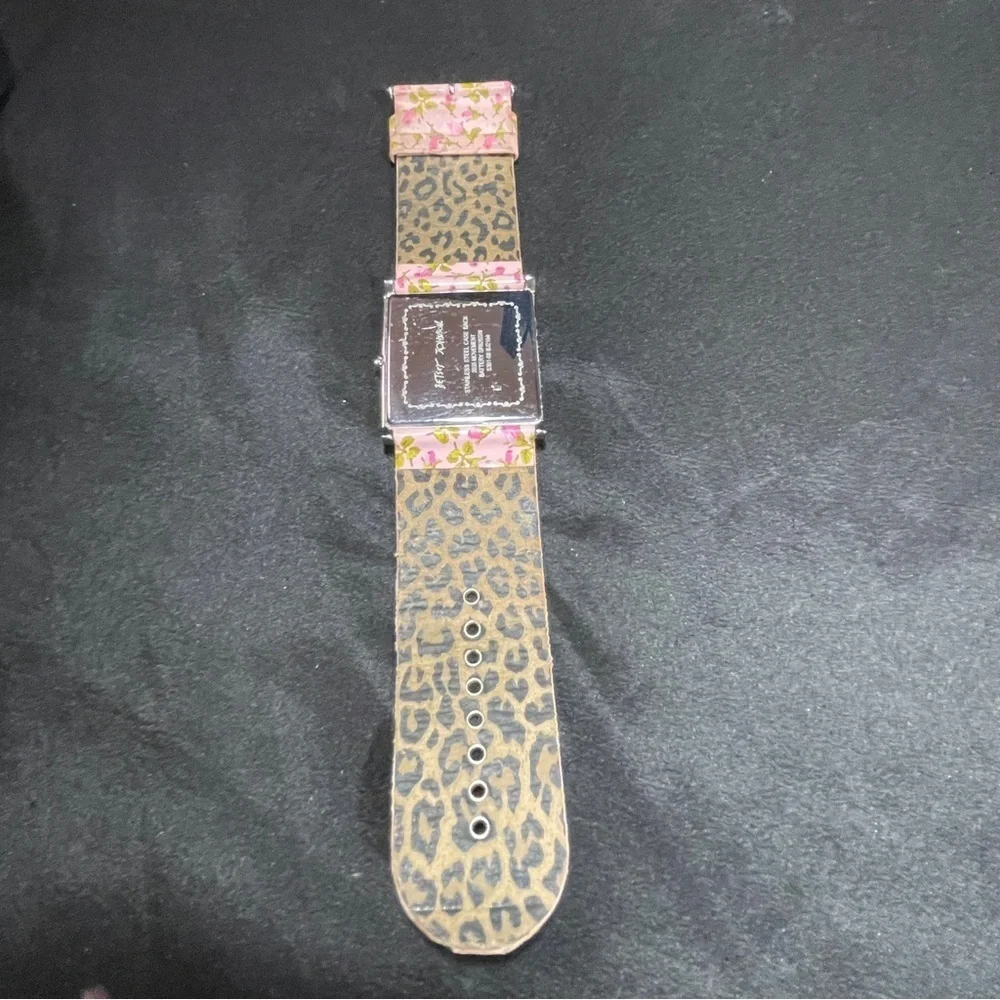 Betsey Johnson Pink Floral Women's Watch